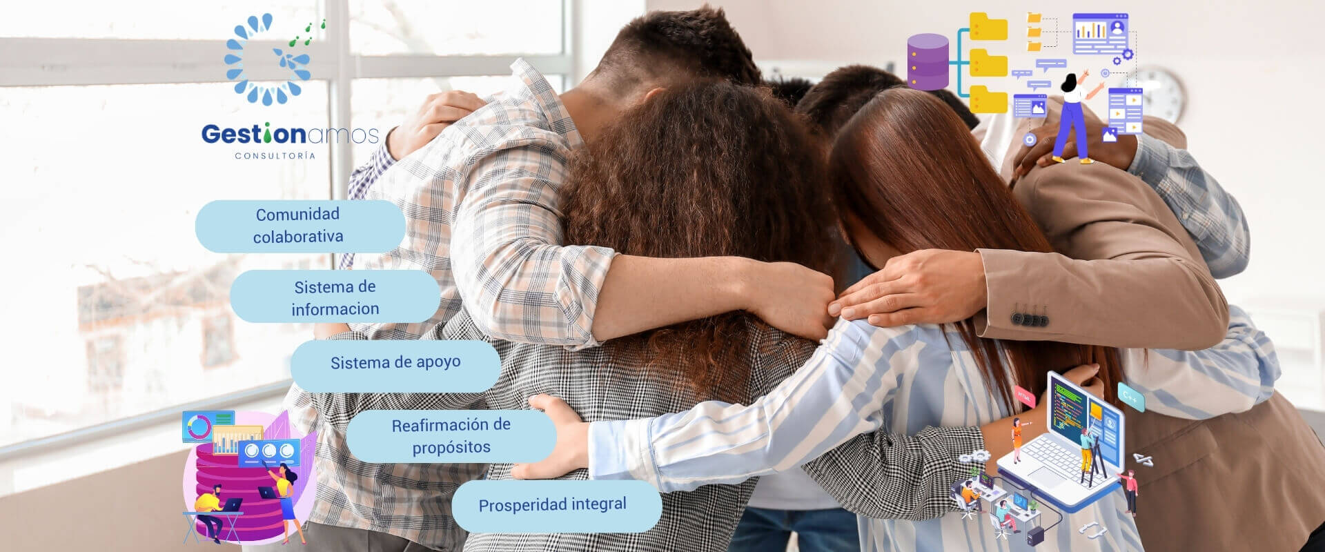 Comunidad colaborativa de emprendedores optimizando modelos de negocio con propósito en Gestionamos Consultoría